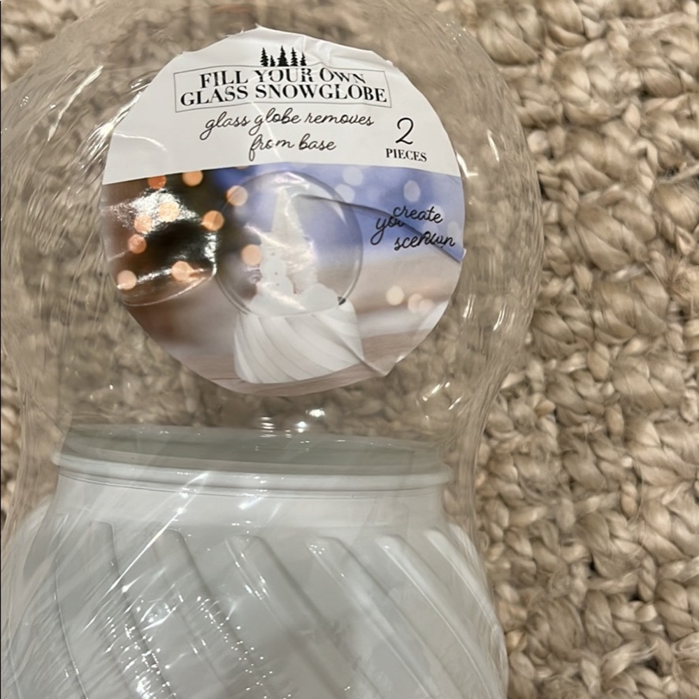 Make your own snow globe glass NEW Christmas decor